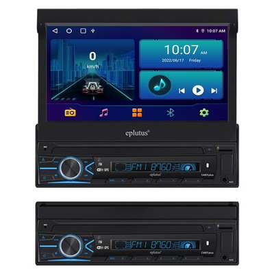 Автомагнитола с выдвижным экраном 7"Android 4+64GB Eplutus CA831MAX