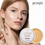 Petitfee. Гидрогелевые осветляющие патчи для глаз Premium GOLD & EGF Eye Patch