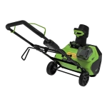 Greenworks GD60PSTK5 60В аккумуляторный снегоуборщик (1 x 5 Ач, ЗУ) ковш 51 см, выброс 6 м 2602907UG