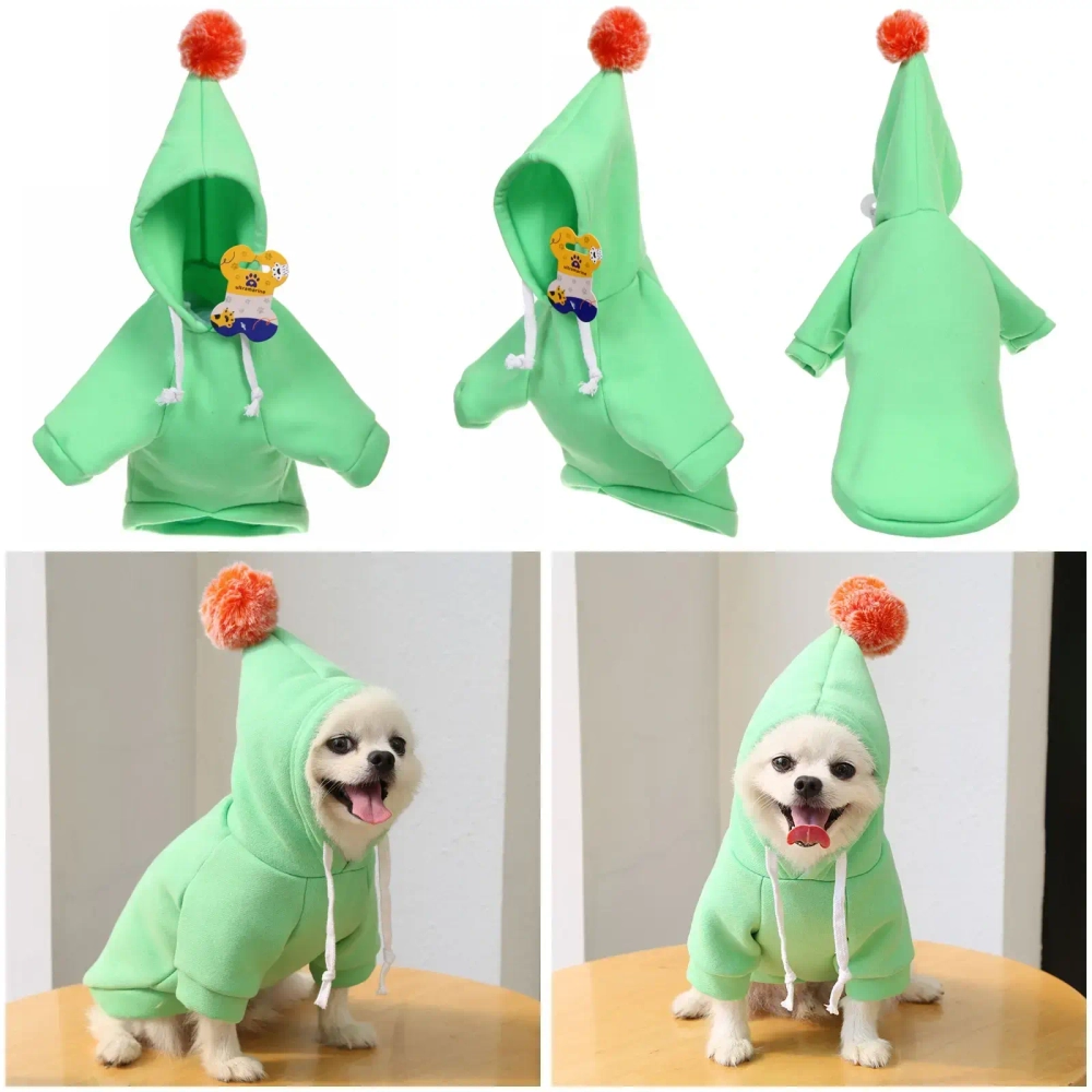 Кофта - толстовка с капюшоном для собак мелких пород «МОДНЫЙ БРО», бон бон, цвет мятный, размер XL (22*27*46см) Ultramarine