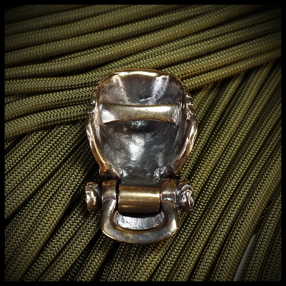 Замок для браслета из паракорда или кожи "Кукулькан" бронза