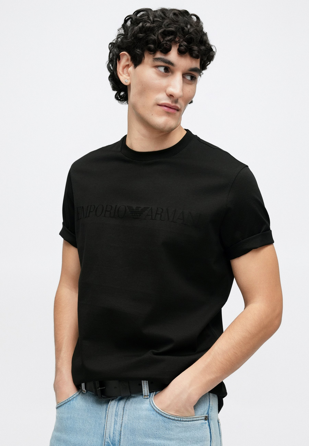 Emporio Armani Футболка с принтом - Чёрный