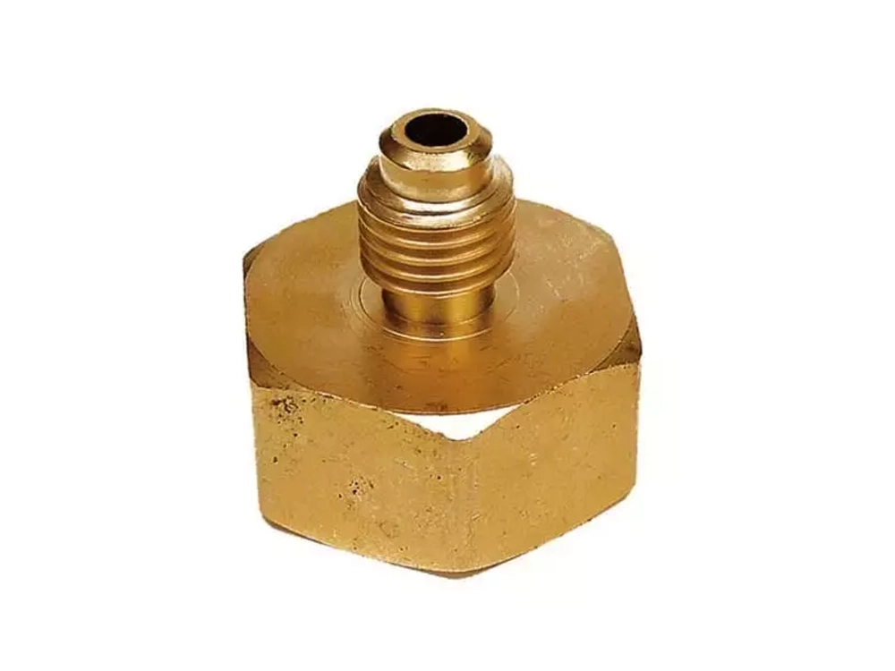 Штуцер AD41 (CA 04*12)на баллон азот / кислород (штуцер 1/4" SAE х гайка G3/4")