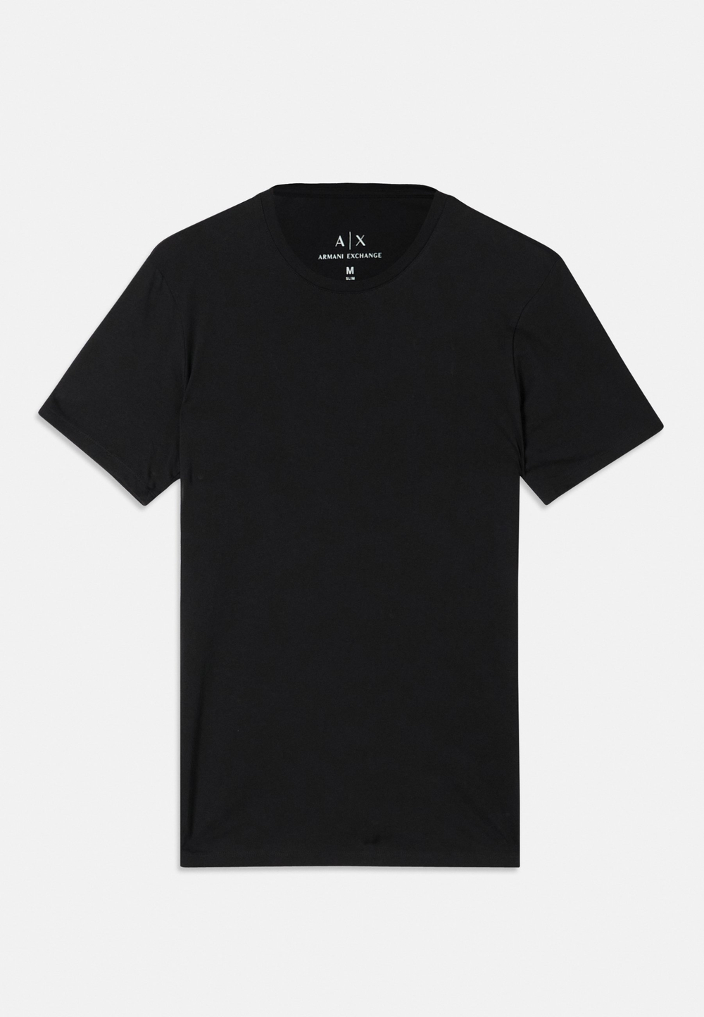 Armani Exchange T-SHIRT SLIM FIT - Базовая футболка - Чёрный