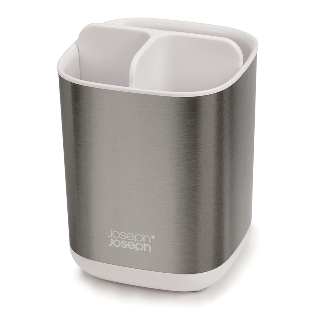 Органайзер для зубных щеток EasyStore Steel белый, Joseph Joseph