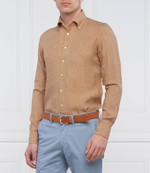 льняная рубашка bellagio Emanuel Berg - коричневый(BE-Bellagio SF4)