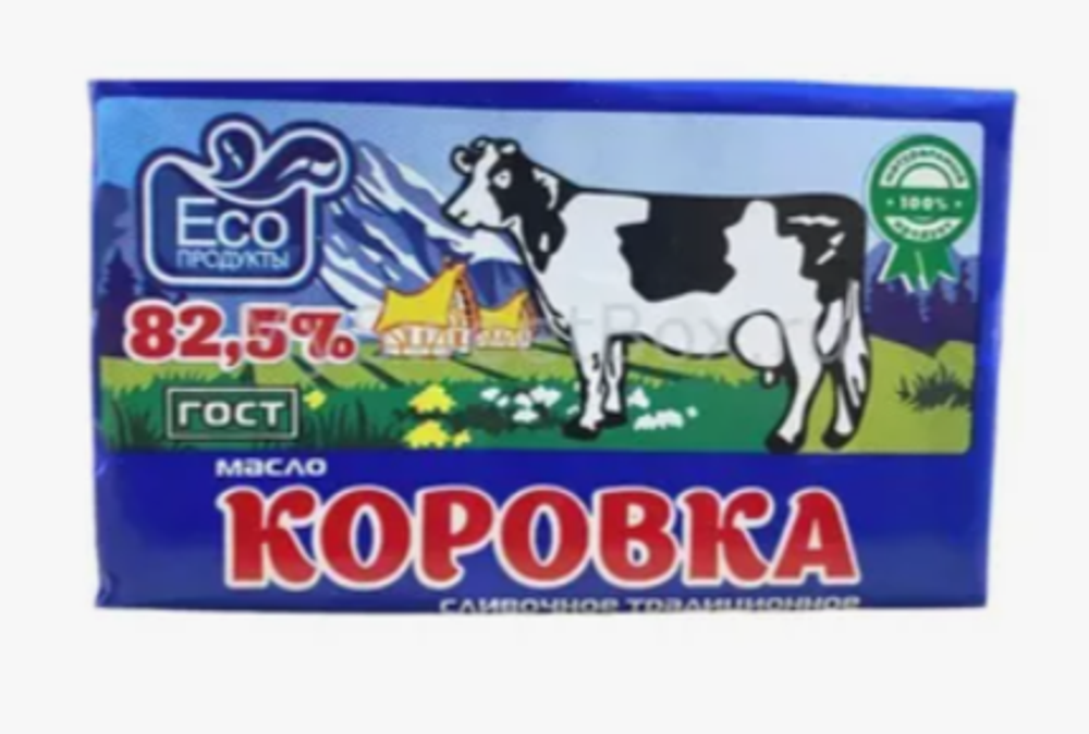 Масло сладко-сливочное несоленое &quot;Традиционное&quot; Коровка ГОСТ, 180 гр