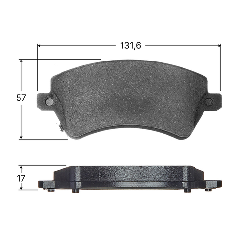 Колодки тормозные дисковые Avantech передние (противоскрипная пластина в компл.) AV817