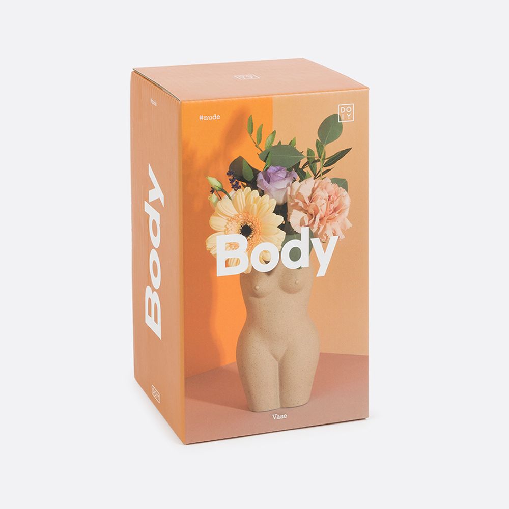Ваза для цветов Body, White, 18,8 см