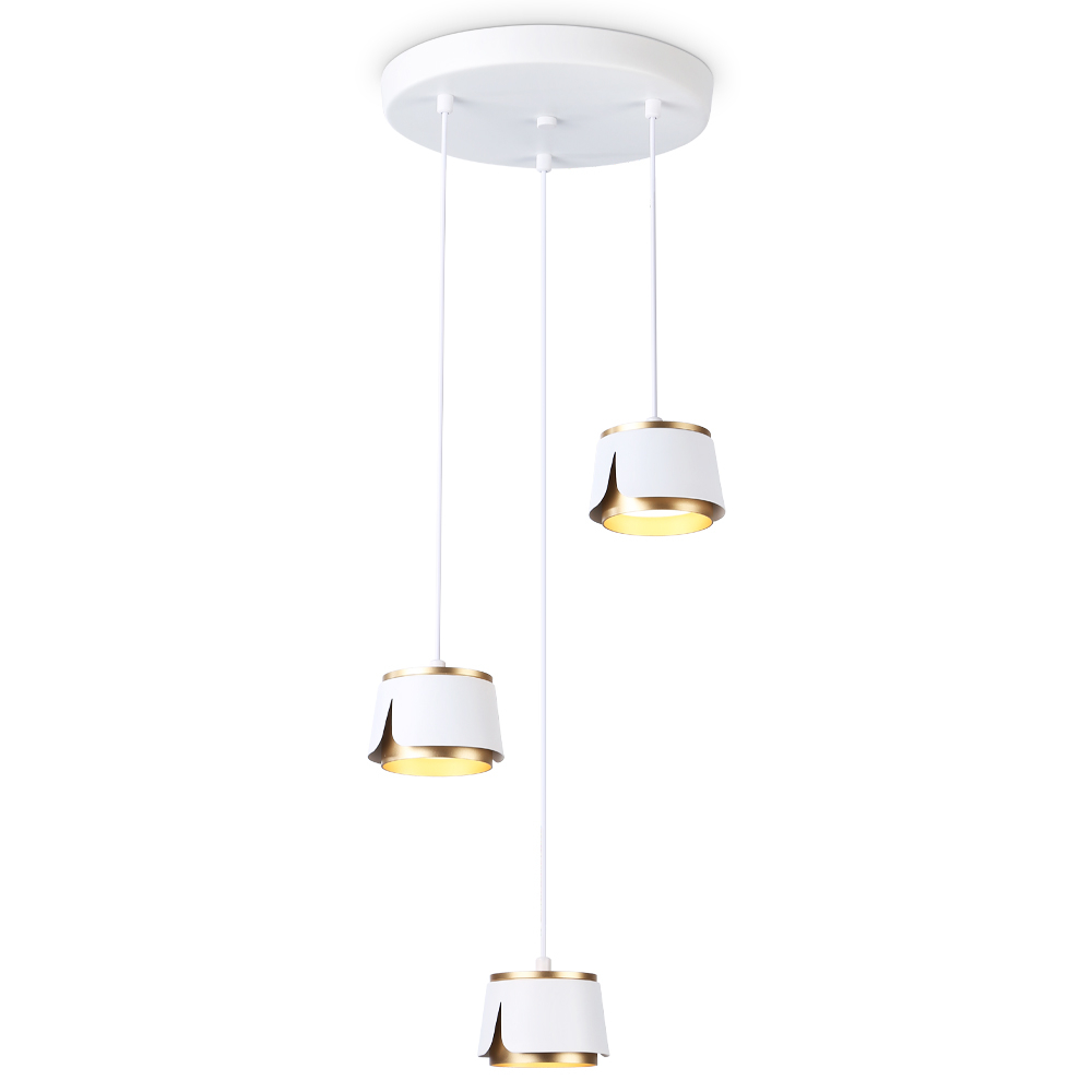 TN71249/3 WH/GD белый/золото GX53/3 D250*1090