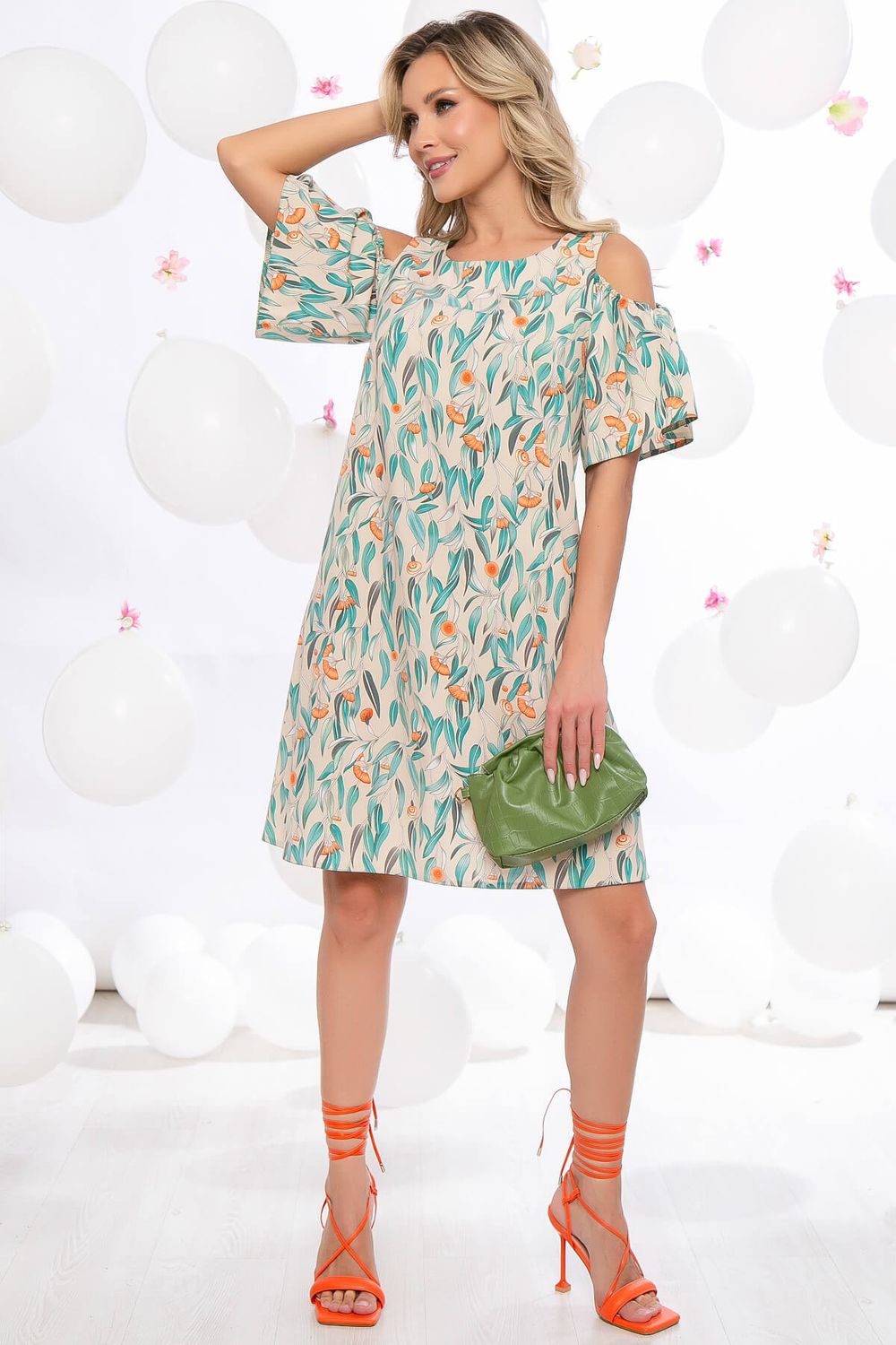 Платье "Марианна" (цветы) П5486 LT Collection