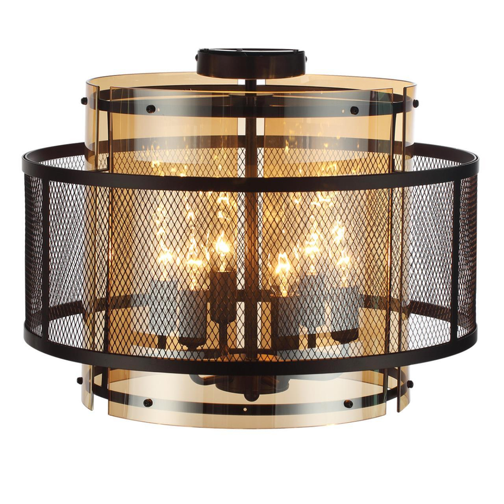 8007/6C MODERNI LN25 251 черный/черный, золотой металл/металл, стекло Люстра потолочная Е14 6*40W 220V ZARINA