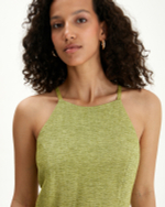 Платье с вырезом холтер изо льна