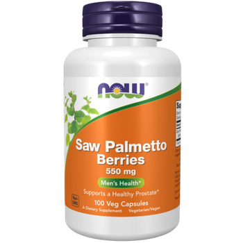 Now Foods Saw Palmetto Berries 550 mg 100 veg capsules , Ягоды Серенои