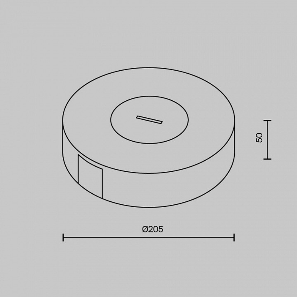 Основание для трека-ремня Maytoni Accessories for system Parity TRA130SC-1B