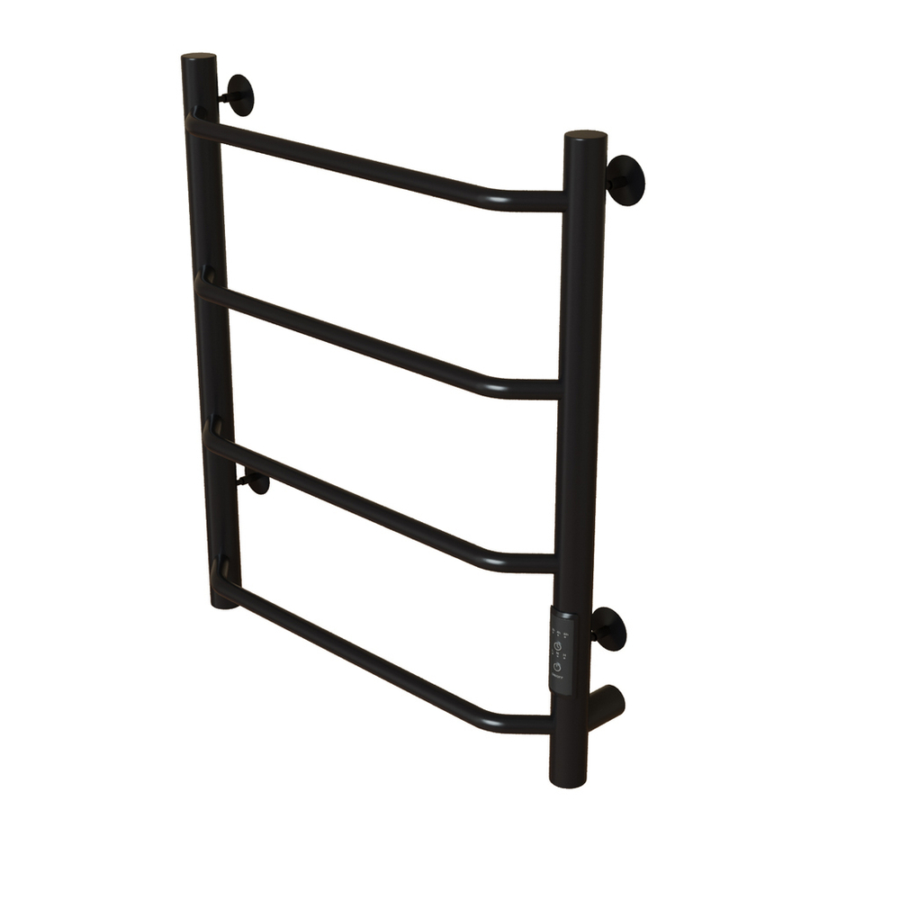 Полотенцесушитель MIXLINE MIRA  60х50 (таймер, 201 Вт, 4 перекладины) электрический ЧЕРНЫЙ