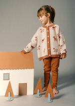 Кардиган вязаный (лошадки)