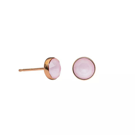 Серьги-пусеты Fiore Luna Crystal Powder Rose SWE298 PR RG