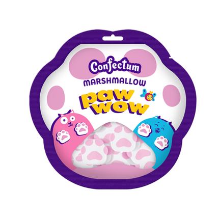 Маршмеллоу «Confectum Paw Wow» в форме со вкусом малины, 70 гр х 20 шт