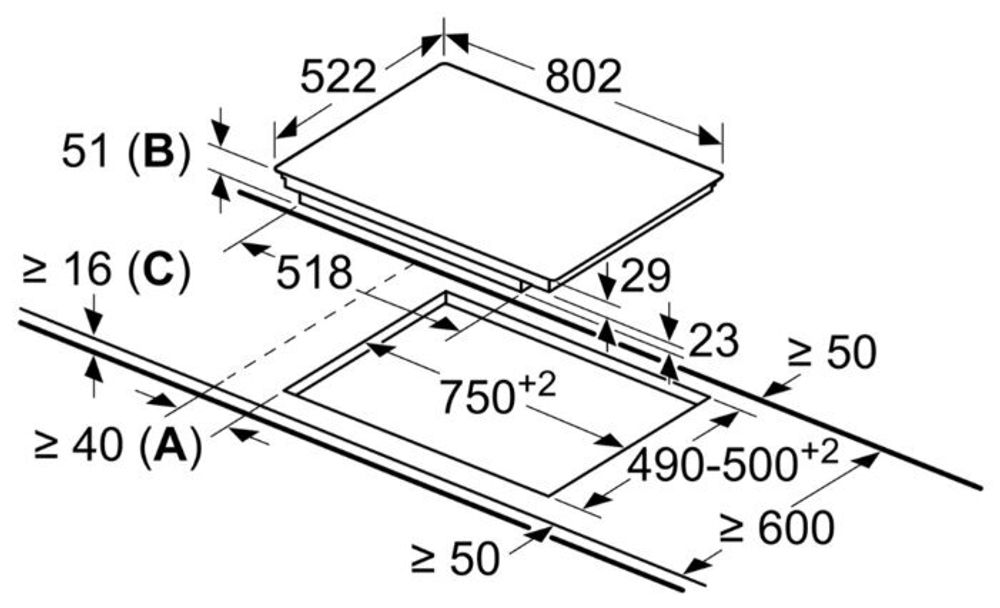 Варочная индукционная панель Bosch PVS851FB5E