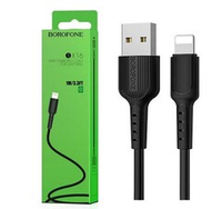 Кабель USB - Lightning BOROFONE BX16 (черный) 1м