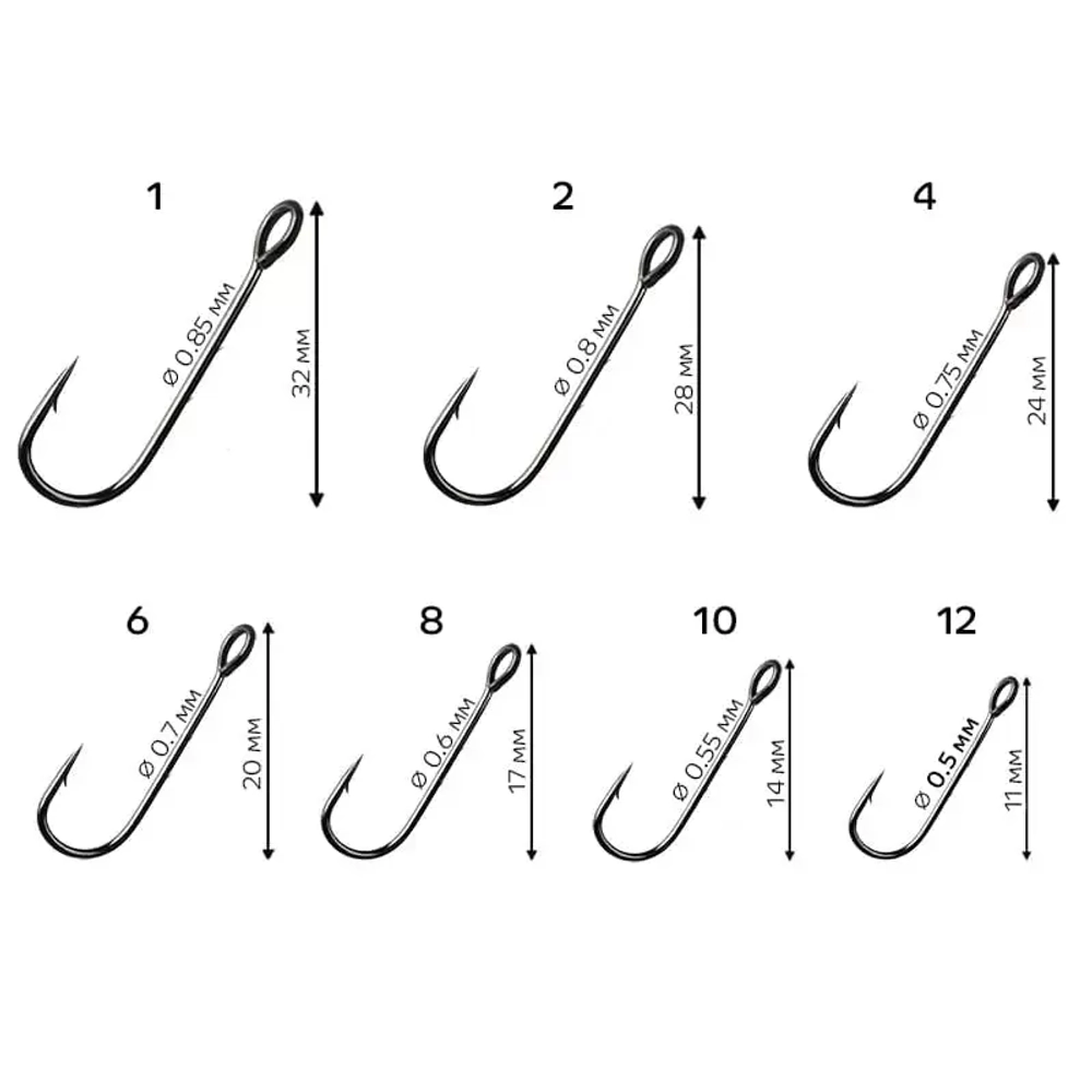 Крючок CF Micro jig BH (Baitholder) hook с большим ушком