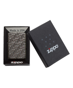 Зажигалка Zippo Armor™, покрытие High Polish Black Ice®, латунь/сталь, чёрная, глянцевая