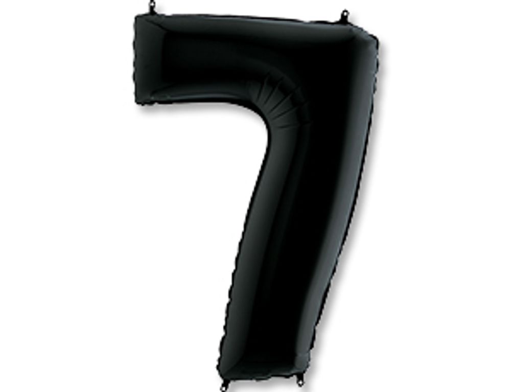 Цифра "7" Чёрный
