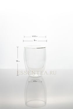 чашка стеклянная с ручкой