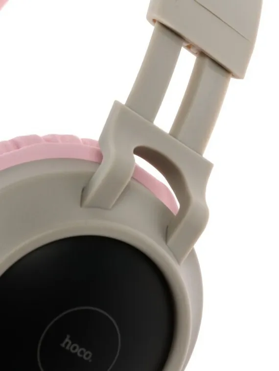 Наушники Hoco W27, беспроводные, накладные, микрофон, BT 5.0, 300 мАч, подсветка, серые