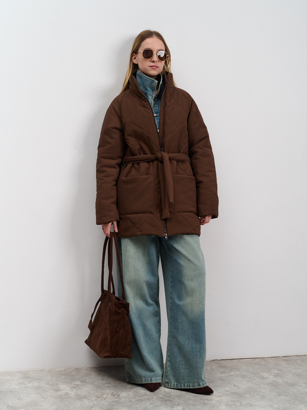 Куртка женская демисезонная "Баланс" коричневый