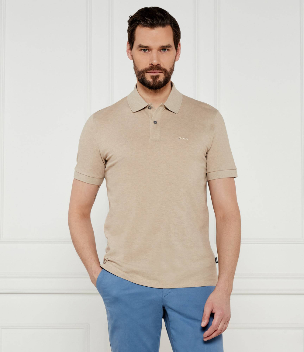 Поло Pallas BOSS BLACK - бежевый(50468362)