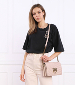 кожа наплечная сумка LOVE CLICK CLASSIC SHEEP NAPPA Pinko - пудро-розовый(100063 A0GK)