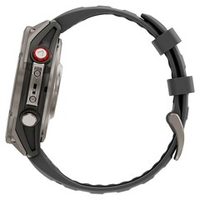 Garmin Fenix 8 PRO, 47 мм, AMOLED, Sapphire, Titanium with Graphite/Black Silicone Band