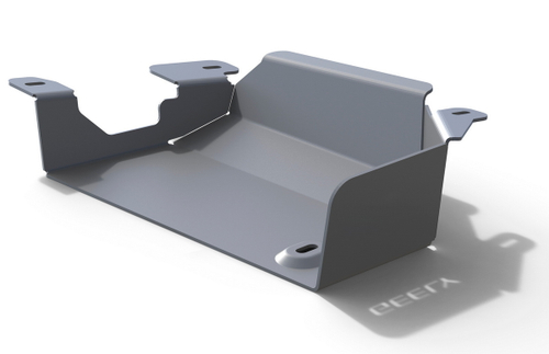 Защита адсорбера Rival для Geely Atlas (V - 2.0; 2.4) 2018-н.в., алюминий 3 мм, с крепежом, 333.1917.1