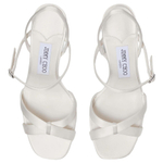 Jimmy Choo Elsy One Strap Sandals 8cm Women"s Ivory White
