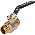 STOUT Кран шаровой полнопроходной, НР/НР, ручка рычаг 1/2*