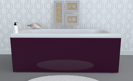 Экран под ванну откидной TR-7-047 баклажан глянец