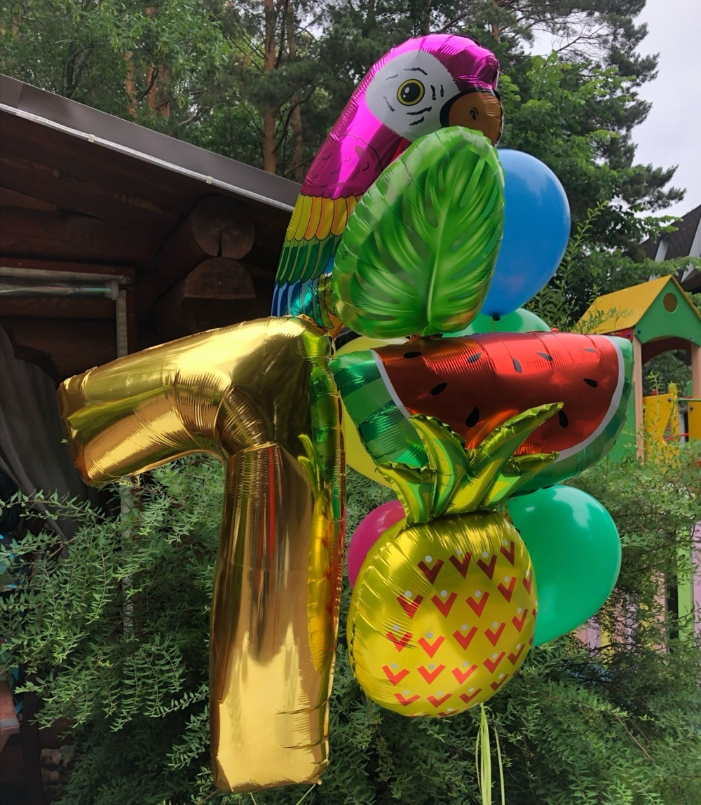 Набор шаров летний попугай