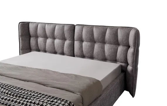 Кровать Hush с подъемным механизмом, 160х200 см, темно-бежевая