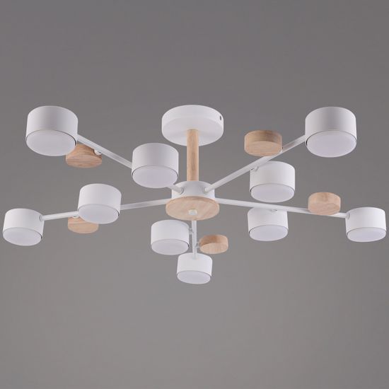 03758-0.3-10 WT+WOOD GX53 светильник потолочный