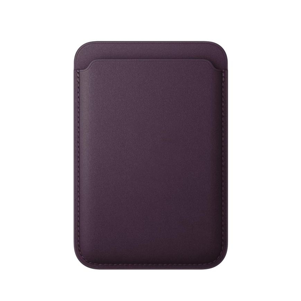 Тканевый чехол-бумажник MagSafe Apple FineWoven Wallet Картхолдер из ткани тонкого плетения. Работает с приложением Apple «Локатор». Вмещает до трёх карт. Есть RFID-защита