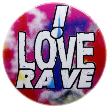 Значок I love Rave (118)