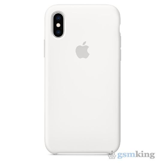 Apple Silicone Case iPhone XS Max White (Белый)