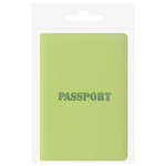 Обложка для паспорта мягкий полиуретан "PASSPORT" салатовая STAFF (5 штук в упаковке)