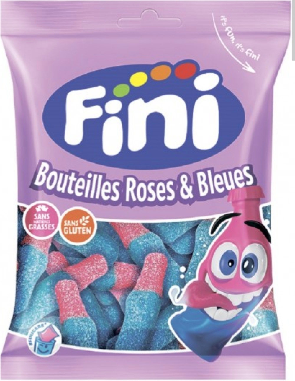 Мармелад жев."Бутылочка розово-голубая" 90гр /FINI Испания/