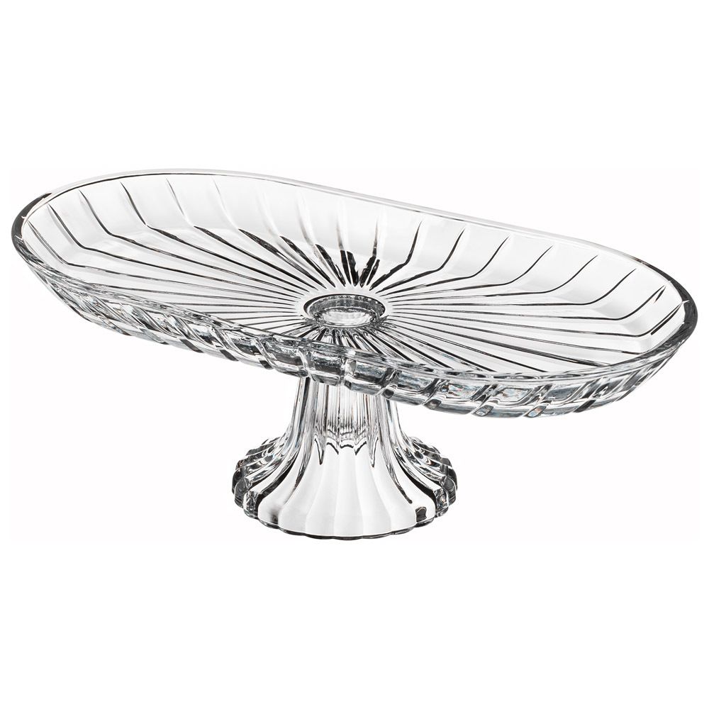 БЛЮДО НА НОЖКЕ ОВАЛЬНОЕ 33Х16Х12 СМ