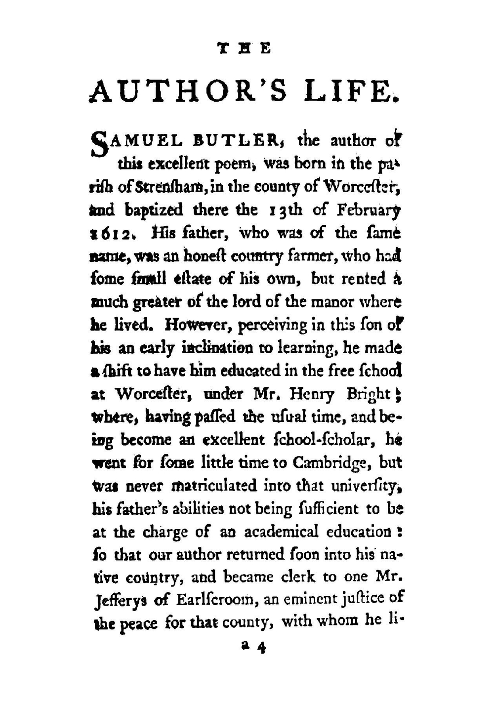 Hudibras, in three parts: written in the time of the late wars. Volume 1 | Butler Samuel