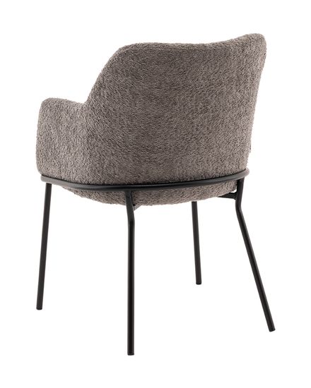 Стул с подлокотниками Кози new ткань букле тёмно-серый