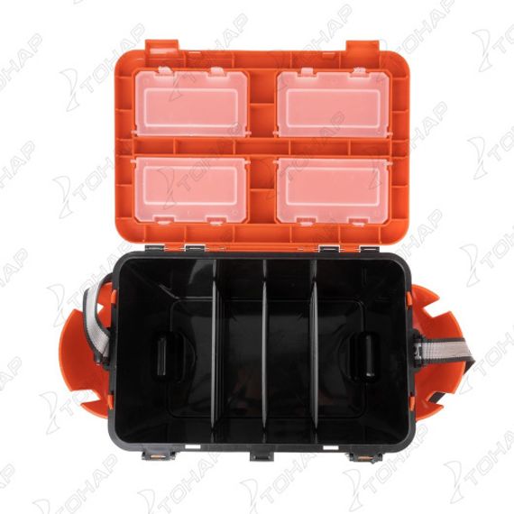 Ящик зимний Helios "FishBox" односекционный (19л) оранжевый